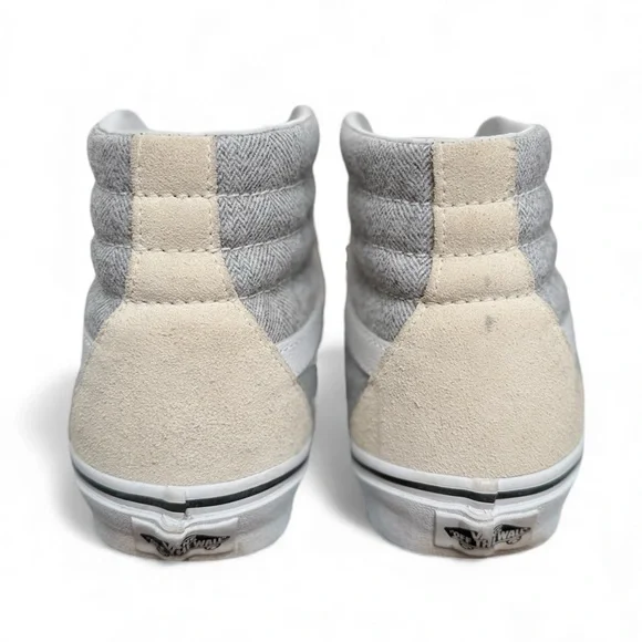 Vans Sk8-Hi High Top Sneakers – Cream / Off-White – Women’s 7 – Classic Skate - Picture 4 of 6